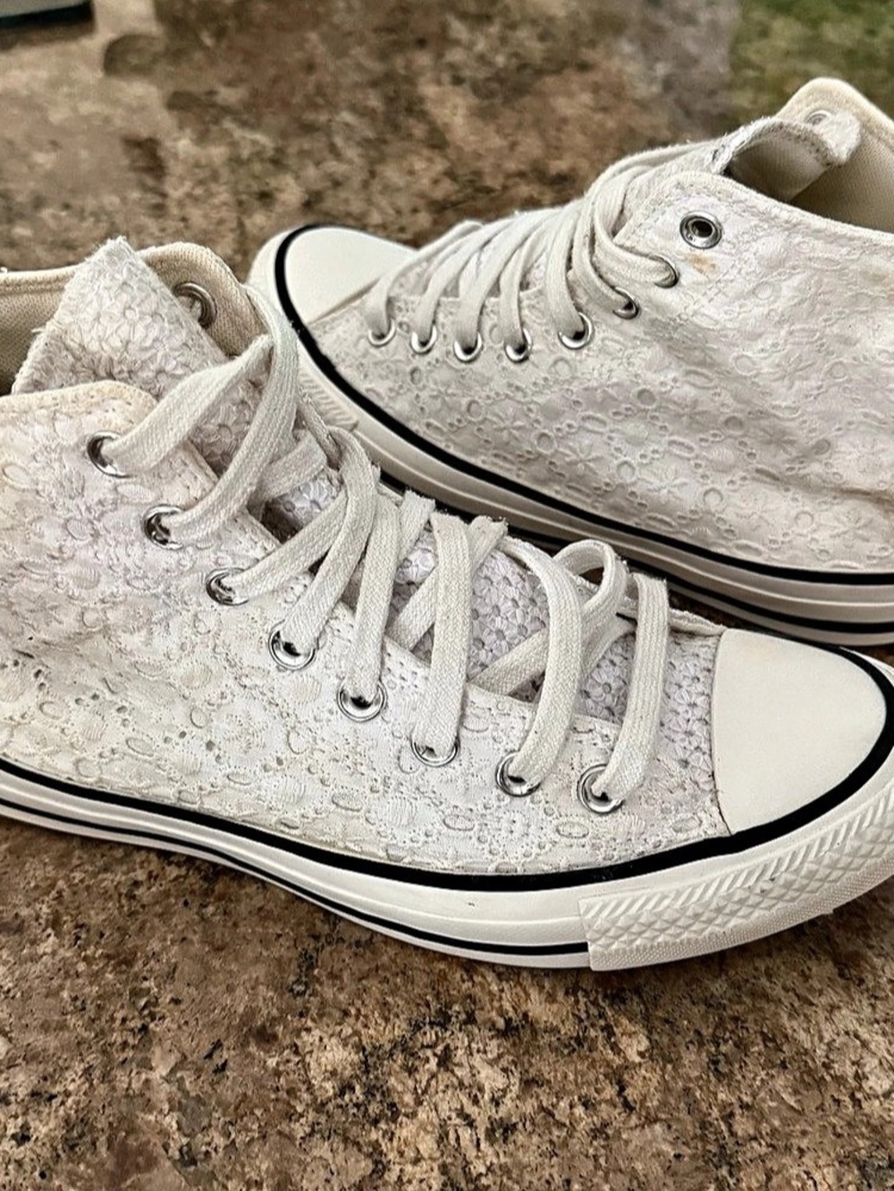 Converse Chuck Taylor All Star Bohemian Mix High White 568275F Womens 8.5